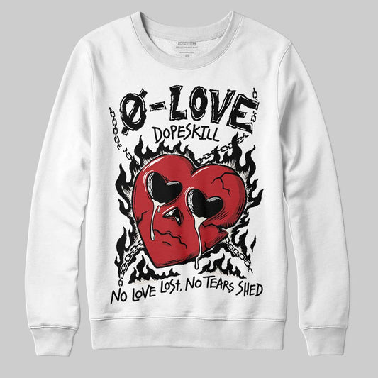 Nigel Sylvester x Jordan 1 Low OG “Nitro” DopeSkill Sweatshirt Crying Heart Graphic Streetwear - White