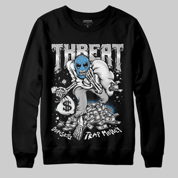 Jordan 10 OG “Steel” DopeSkill Sweatshirt Threat Graphic Streetwear - Black