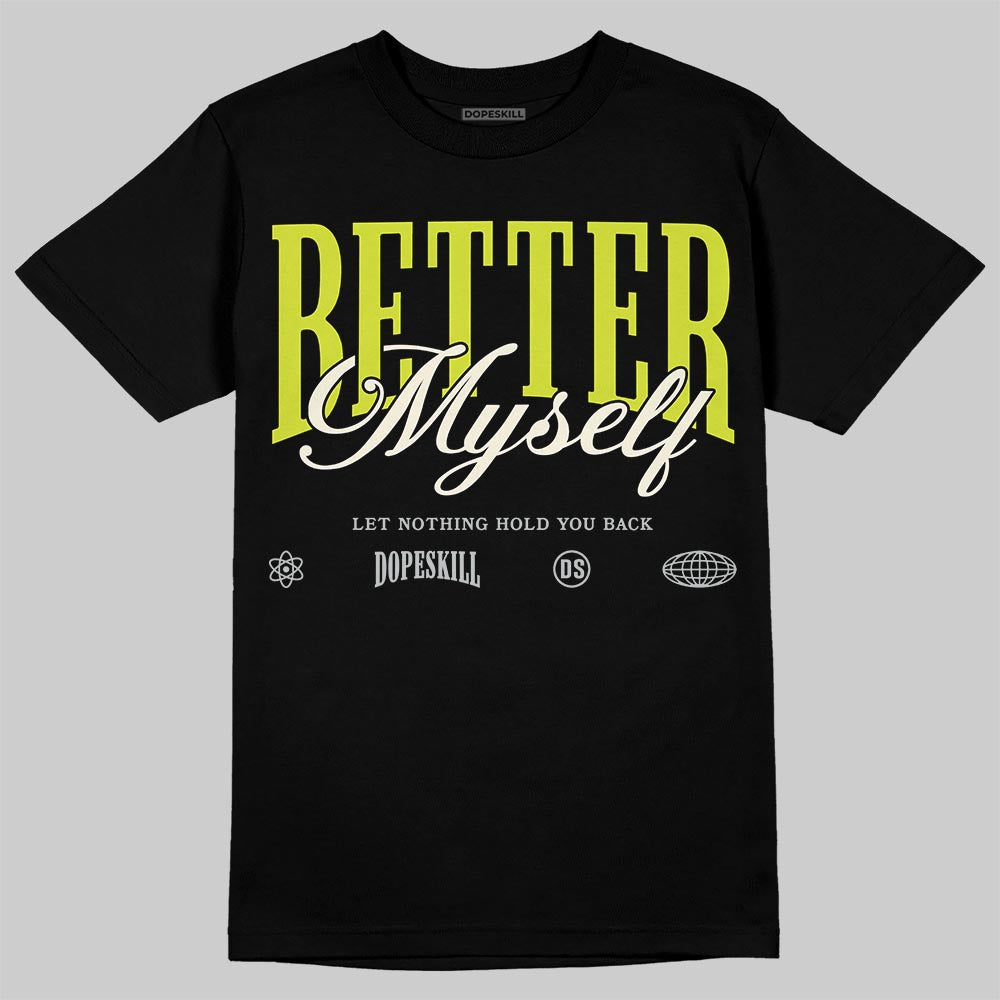 Air Max 90 x Patta Cyber and Particle Grey DopeSkill T-Shirt Better Myself Graphic Streetwear - black