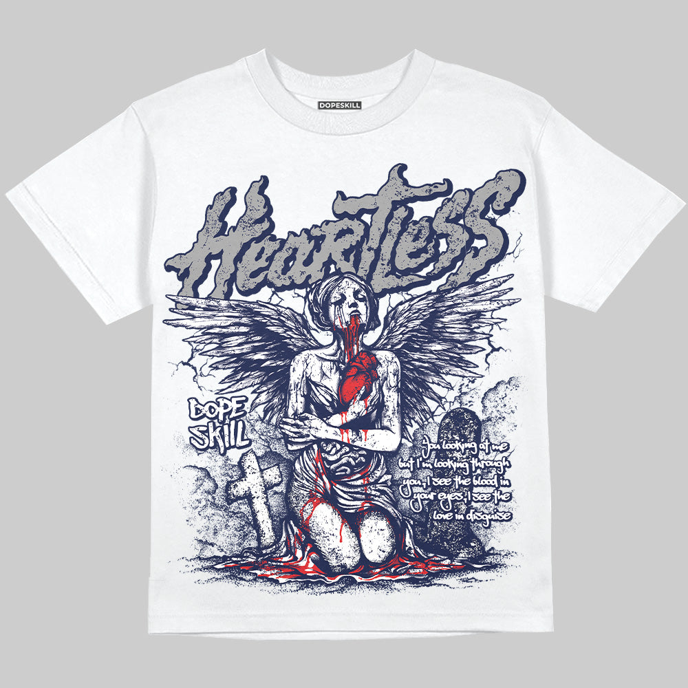 Jordan 3 "Midnight Navy" DopeSkill Oversize Print T-Shirt Heartless Graphic Streetwear