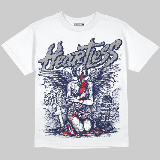 Jordan 3 "Midnight Navy" DopeSkill Oversize Print T-Shirt Heartless Graphic Streetwear