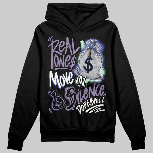 Jordan 1 Retro Low OG Zion Williamson Voodoo Alternate DopeSkill Hoodie Sweatshirt Real Ones Move In Silence Graphic Streetwear - Black