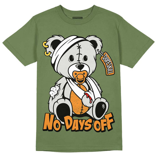 Jordan 5 "Olive" DopeSkill Olive T-Shirt Hurt Bear Graphic Streetwear
