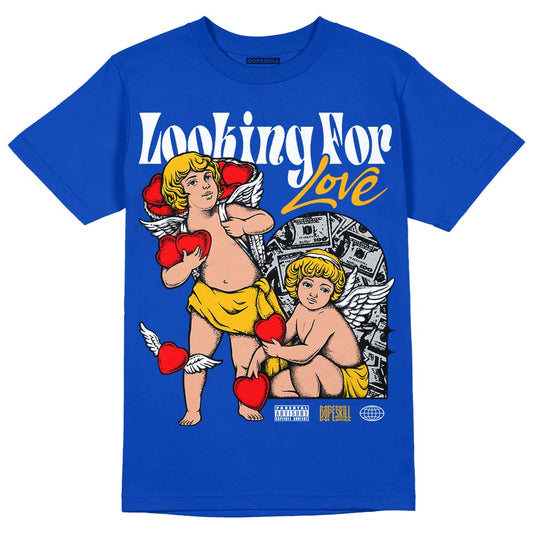 Royal Blue Sneakers DopeSkill Royal Blue T-Shirt Looking For Love Graphic Streetwear