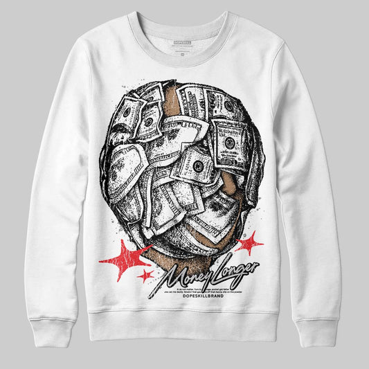 Grey Sneakers DopeSkill Sweatshirt Money Longer Graphic Streetwear - White