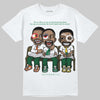 Green Sneakers DopeSkill T-Shirt First Sunday Graphic Streetwear - White