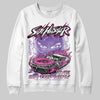 PURPLE Sneakers DopeSkill Sweatshirt New Side Hustler Graphic Streetwear - White