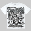 Jordan 9 Cool Grey DopeSkill Oversize Print T-Shirt Distorted Realms Graphic Streetwear