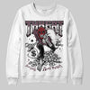 A Ma Maniére x Air Jordan 5 “Violet Ore” DopeSkill Sweatshirt Threat Graphic Streetwear - White