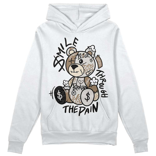 Jordan 5 SE “Sail” DopeSkill Hoodie Sweatshirt Smile Through The Pain Graphic Streetwear - White