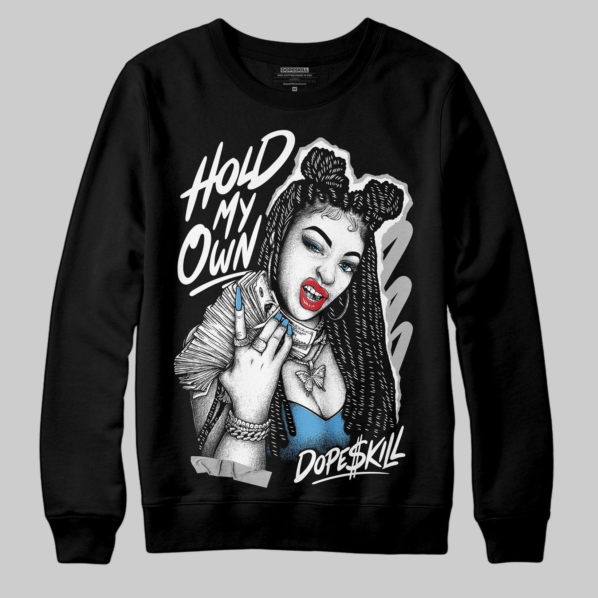Jordan 10 OG “Steel” DopeSkill Sweatshirt New H.M.O Graphic Streetwear - Black