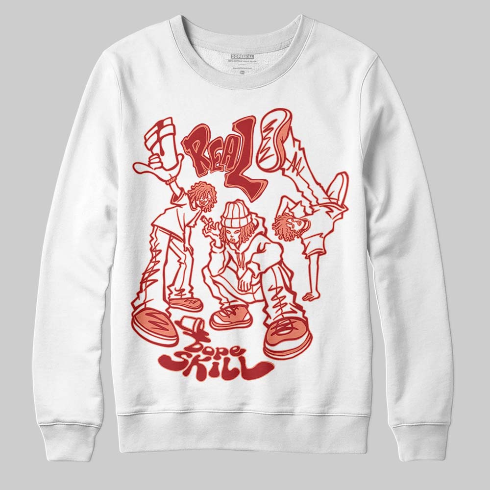 Jordan 1 High OG Rare Air “Cinnabar” DopeSkill Sweatshirt Real Y2K Players Graphic Streetwear - White