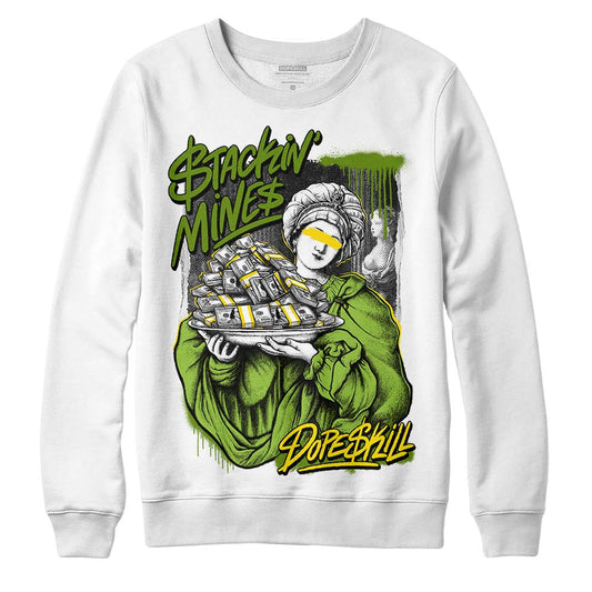 Dunk Low 'Chlorophyll' DopeSkill Sweatshirt Stackin Mines Graphic Streetwear - White