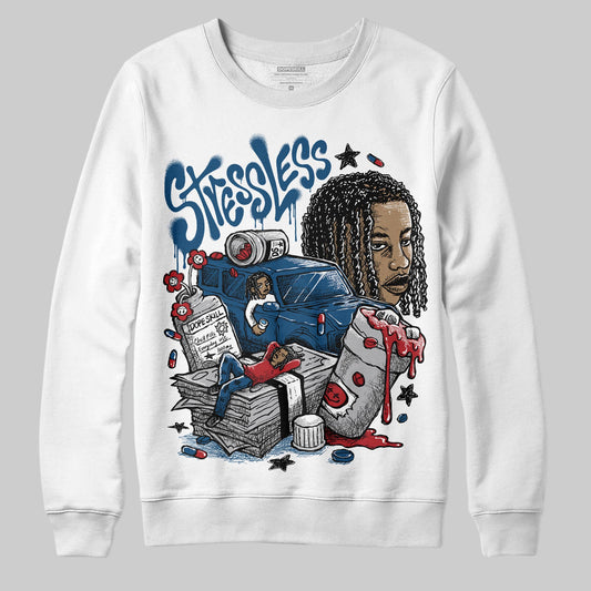 Jordan 12 Retro French Blue (2025) DopeSkill Sweatshirt Stressless Graphic Streetwear