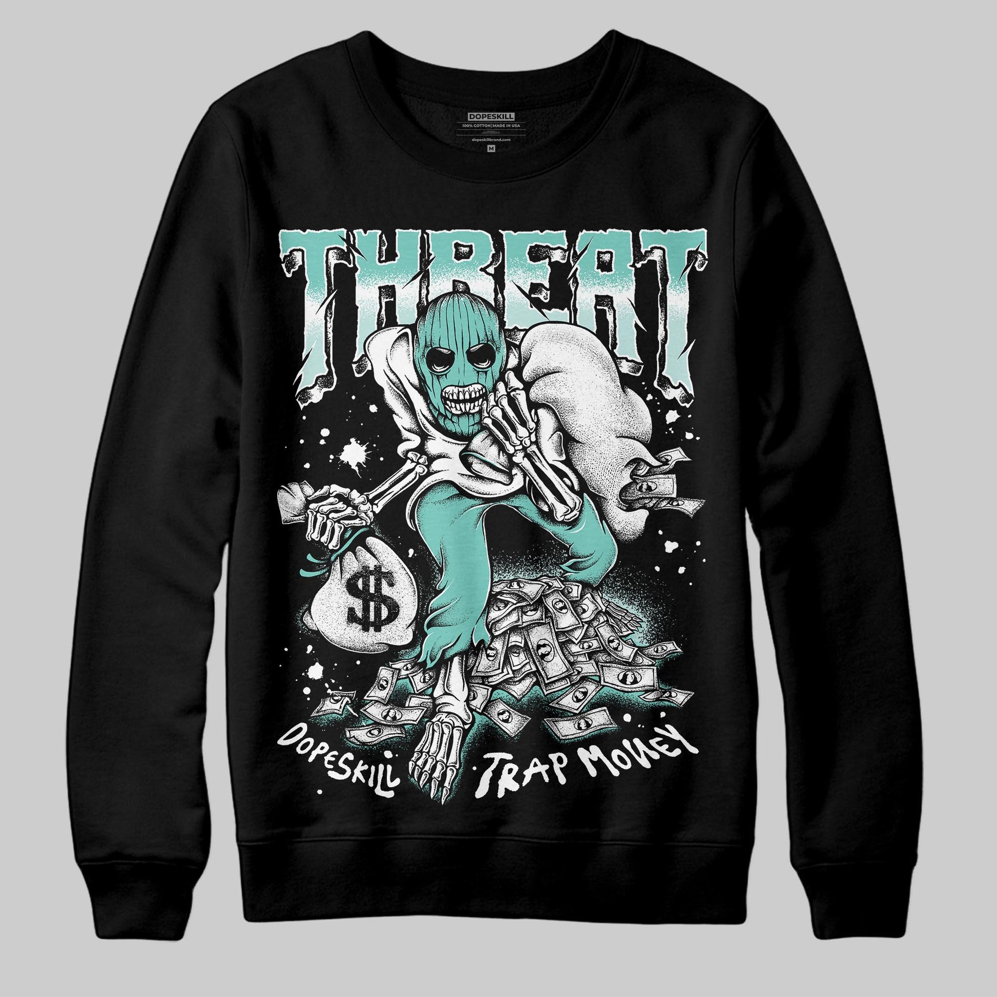 Jordan 11 Low "Igloo" DopeSkill Sweatshirt Threat Graphic Streetwear - Black
