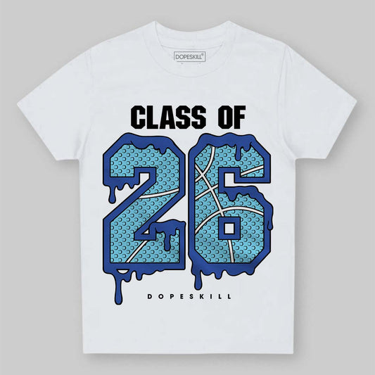 Royal Blue Sneakers DopeSkill Toddler Kids T-shirt 26 Drip Graphic Streetwear - White