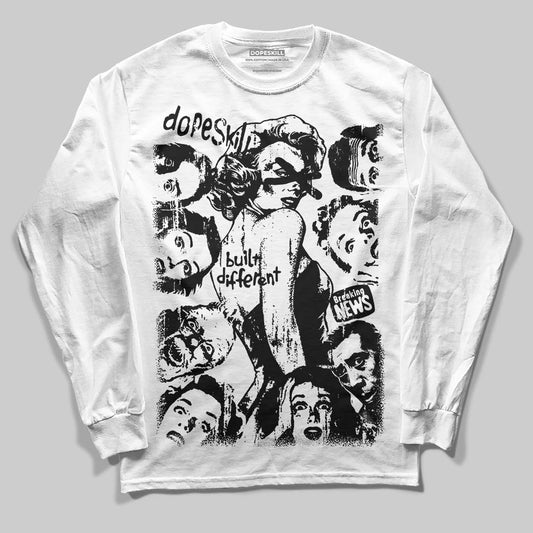 Dunk Low Panda White Black DopeSkill Long Sleeve T-Shirt Built Different Graphic Streetwear - White