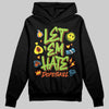 Neon Green Sneakers DopeSkill Hoodie Sweatshirt Let 'em Hate Graphic Streetwear - Black