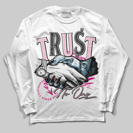 Jordan 6 “Doernbecher” DopeSkill Long Sleeve T-Shirt Trust No One Graphic Streetwear - White