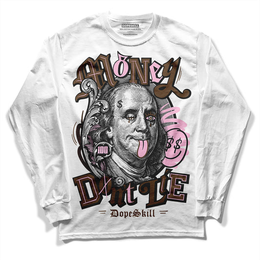 Jordan 11 Retro Neapolitan DopeSkill Long Sleeve T-Shirt Money Don't Lie Graphic Streetwear