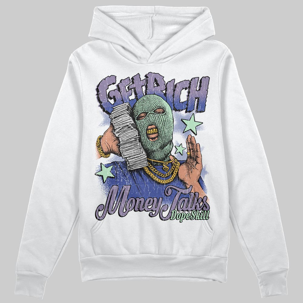 Jordan 1 Retro Low OG Zion Williamson Voodoo Alternate DopeSkill Hoodie Sweatshirt Get Rich Graphic Streetwear - White