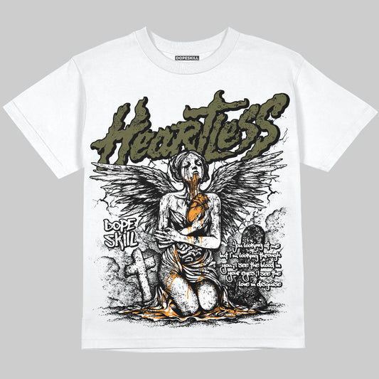 Jordan 5 Olive DopeSkill Oversize Print T-Shirt Heartless Graphic Streetwear