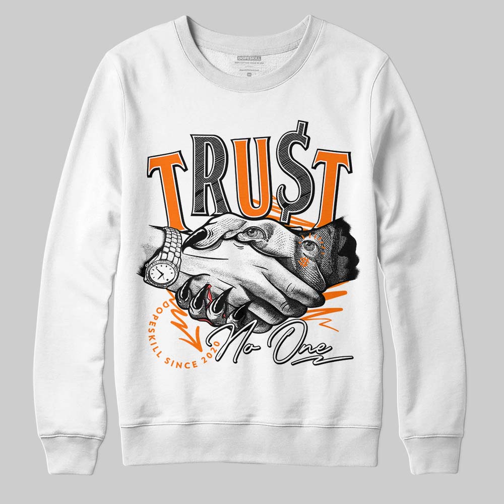 Dunk Low 'Magma Orange DopeSkill Sweatshirt Trust No One Graphic Streetwear - White