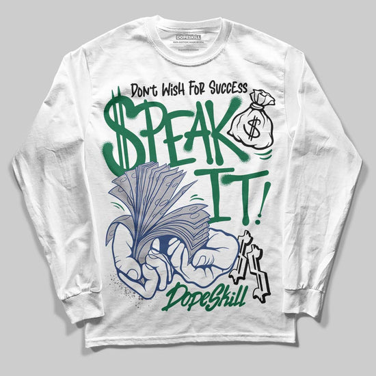 Asics GT-2160 ‘Shamrock Green’ DopeSkill Long Sleeve T-Shirt Speak It Graphic Streetwear - White