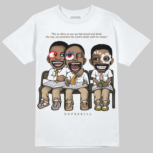 TAN Sneakers DopeSkill T-Shirt First Sunday Graphic Streetwear - White