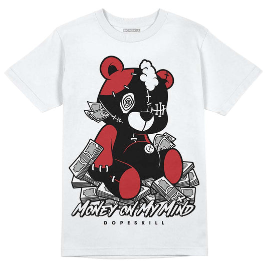Jordan 12 “Red Taxi” DopeSkill T-Shirt MOMM Bear Graphic Streetwear - White