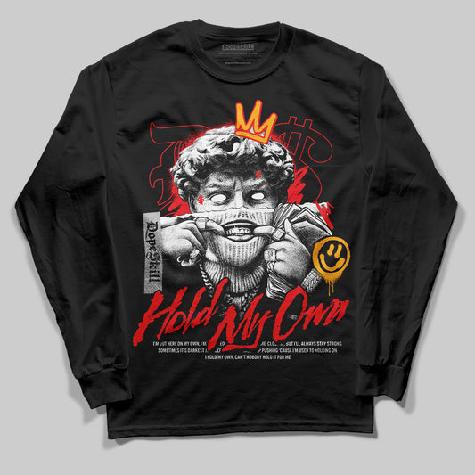 Red Sneakers DopeSkill Long Sleeve T-Shirt In My Way Graphic Streetwear - Black
