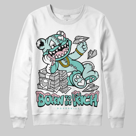Jordan 11 Low "Igloo" DopeSkill Sweatshirt Born To Be Rich Graphic Streetwear - White