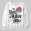 Harris Tweed x Dunk Low Denim Turquoise and Baroque Brown DopeSkill Sweatshirt You’re Lost Without Me Graphic Streetwear - White