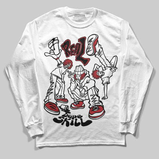 Jordan 14 Golf “Last Shot” DopeSkill Long Sleeve T-Shirt Real Y2K Players Graphic Streetwear - White