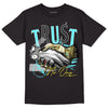 Jordan 5 Aqua DopeSkill T-Shirt Trust No One Graphic Streetwear - Black