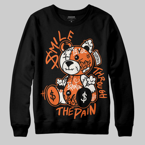 Jordan 1 Retro High OG Shattered Backboard (2025) DopeSkill Sweatshirt Smile Through The Pain Graphic Streetwear - Black