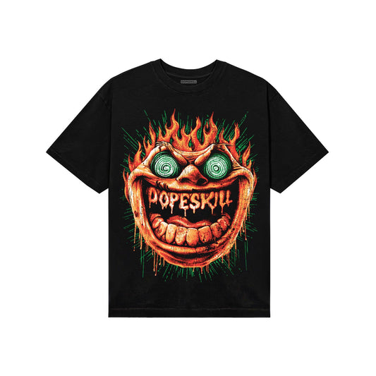 Black and White Sneakers DopeSkill T-Shirt Hellfire Graphic Streetwear - Black