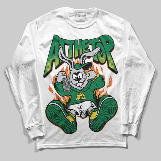 Green Sneakers DopeSkill Long Sleeve T-Shirt At The Top Graphic Streetwear - White