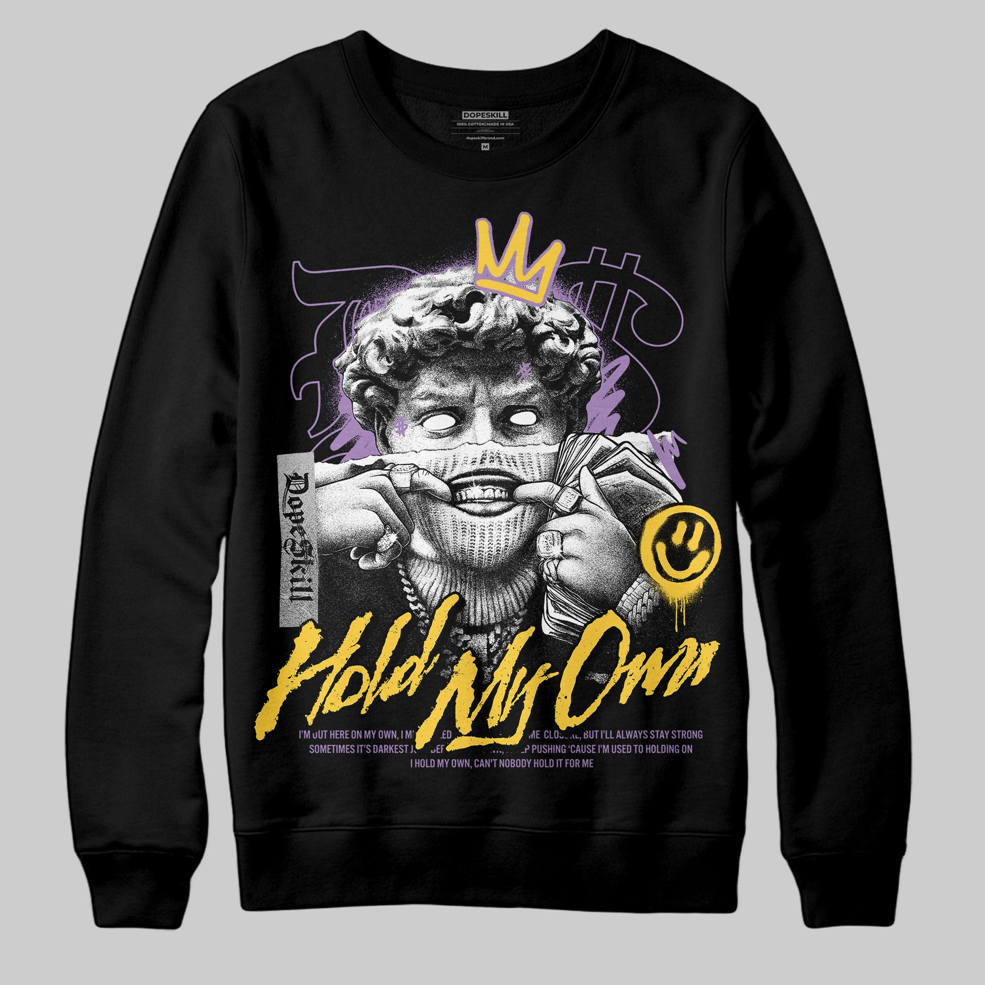 Jordan 12 “Field Purple” DopeSkill Sweatshirt In My Way Graphic Streetwear - Black