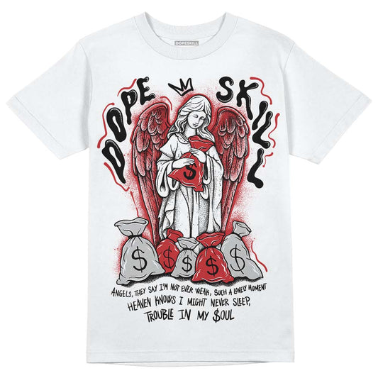Jordan 12 “Red Taxi” DopeSkill T-Shirt Angels Graphic Streetwear - White