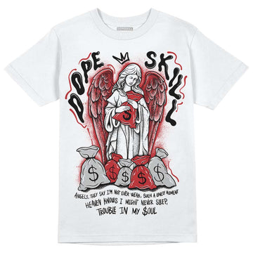 Jordan 12 “Red Taxi” DopeSkill T-Shirt Angels Graphic Streetwear - White