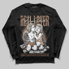 Jordan 4 Retro Cozy Girl DopeSkill Long Sleeve T-Shirt Real Lover Graphic Streetwear - Black