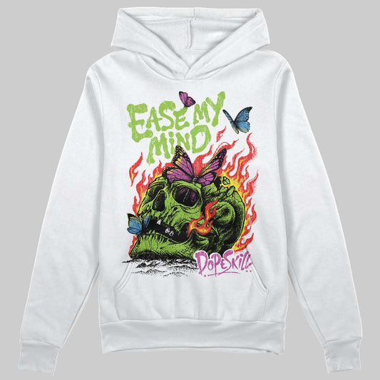 Neon Green Sneakers DopeSkill Hoodie Sweatshirt Ease My Mind Graphic Streetwear - White
