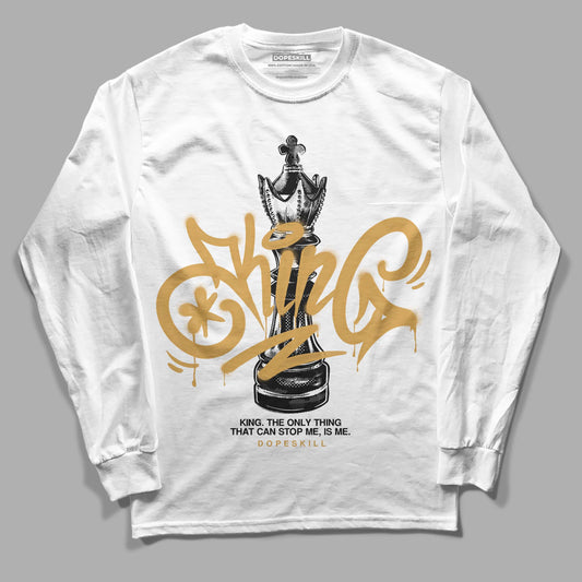 Jordan 11 "Gratitude" DopeSkill Long Sleeve T-Shirt King Chess Graphic Streetwear - White