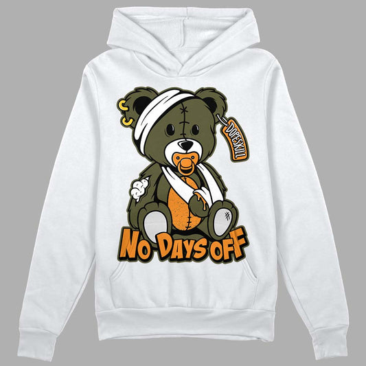 Jordan 5 "Olive" DopeSkill Hoodie Sweatshirt Hurt Bear Graphic Streetwear - White