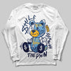 Jordan 4 Retro ‘Dunk From Above’ DopeSkill Long Sleeve T-Shirt Smile Through The Pain Graphic Streetwear - White