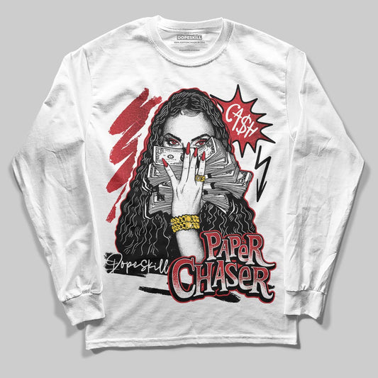 Jordan 1 High OG “Ruby” DopeSkill Long Sleeve T-Shirt NPC Graphic Streetwear - White