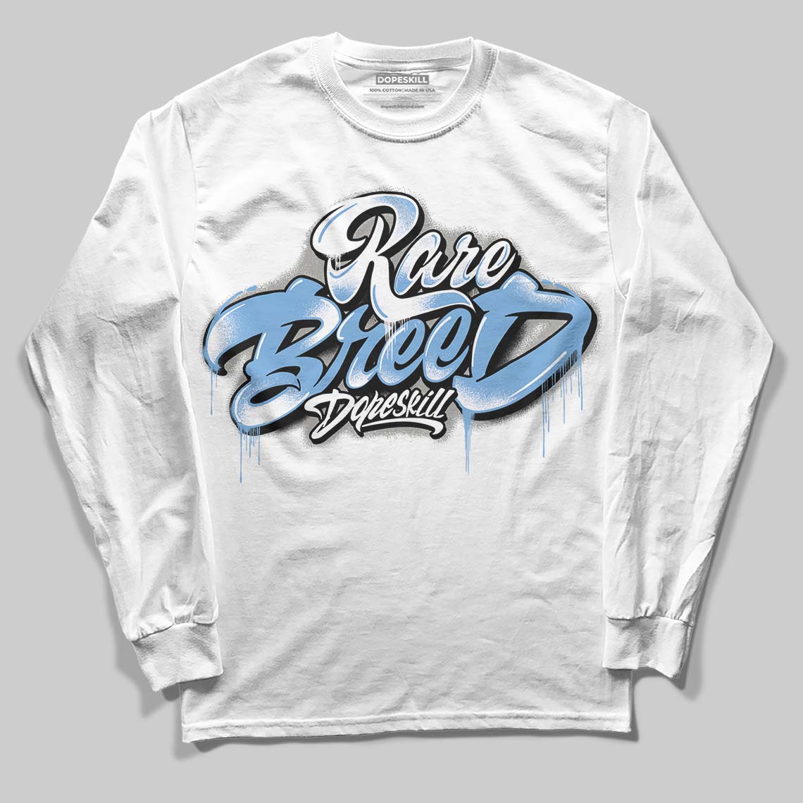 Jordan 12 Retro 'Melo' DopeSkill Long Sleeve T-Shirt Rare Breed Type Graphic Streetwear - White