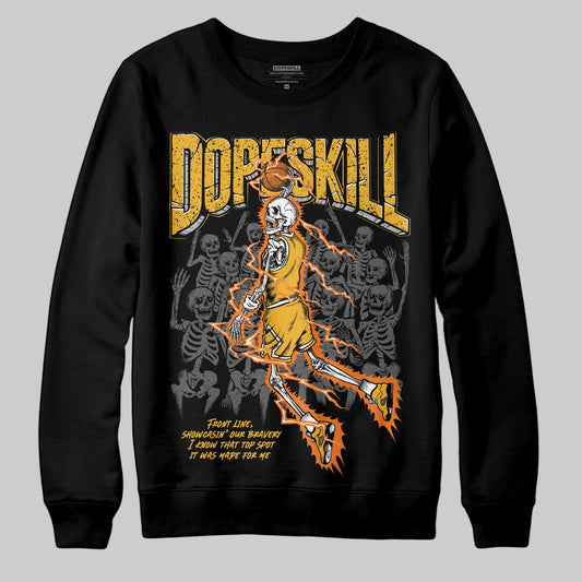 Jordan 5 'Tokyo' DopeSkill Sweatshirt Thunder Dunk Graphic Streetwear - Black