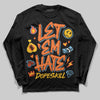 Orange, Black and White Sneakers DopeSkill Long Sleeve T-Shirt Let 'em Hate Graphic Streetwear - Black